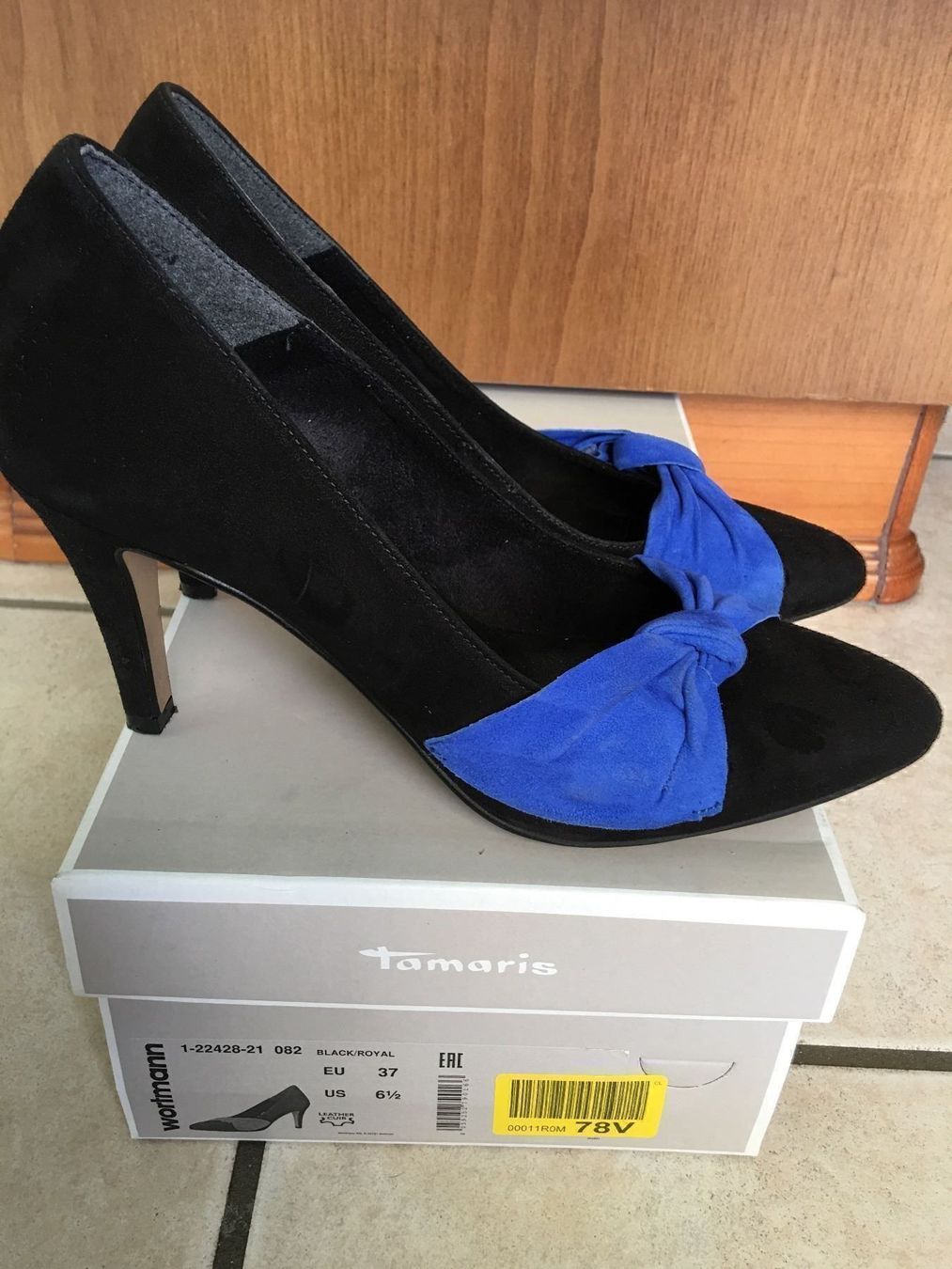 Scarpe da donna: Pumps, schwarz-blau, Leder,37 – Nuovo (secondo la descrizione) da Cugnasco venduto da isolaverde 1
