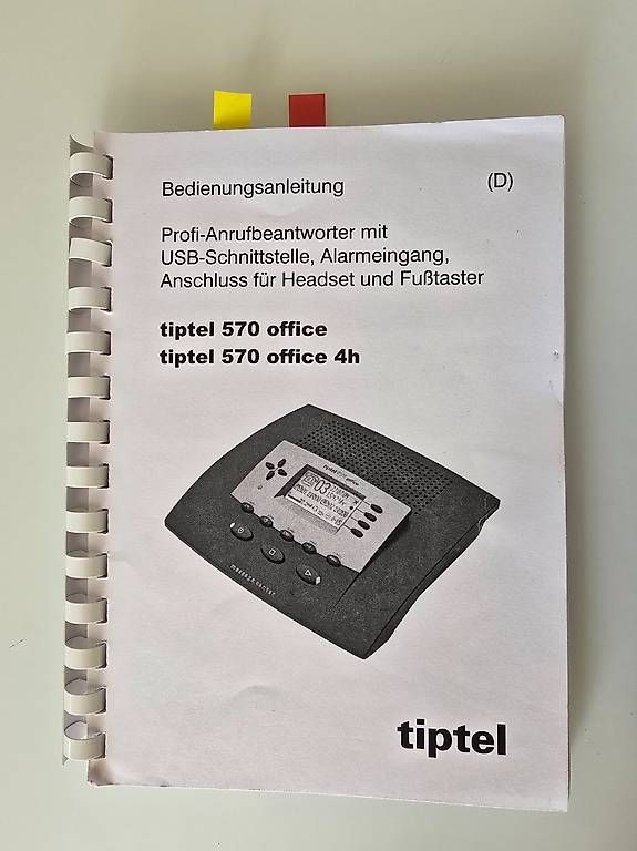 Tiptel Aufnahmegeräte: Tiptel 570 Office Anrufbeantworter – Gebraucht aus Thun von Umd 1