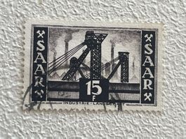 SAAR Briefmarke