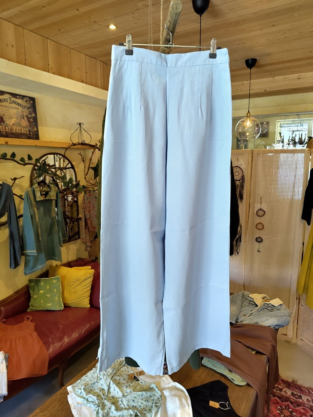 Manor Pantaloni: Manor palazzo Hosen hellblau S – Nuovo (secondo la descrizione) da Losone venduto da ell_nora89 1