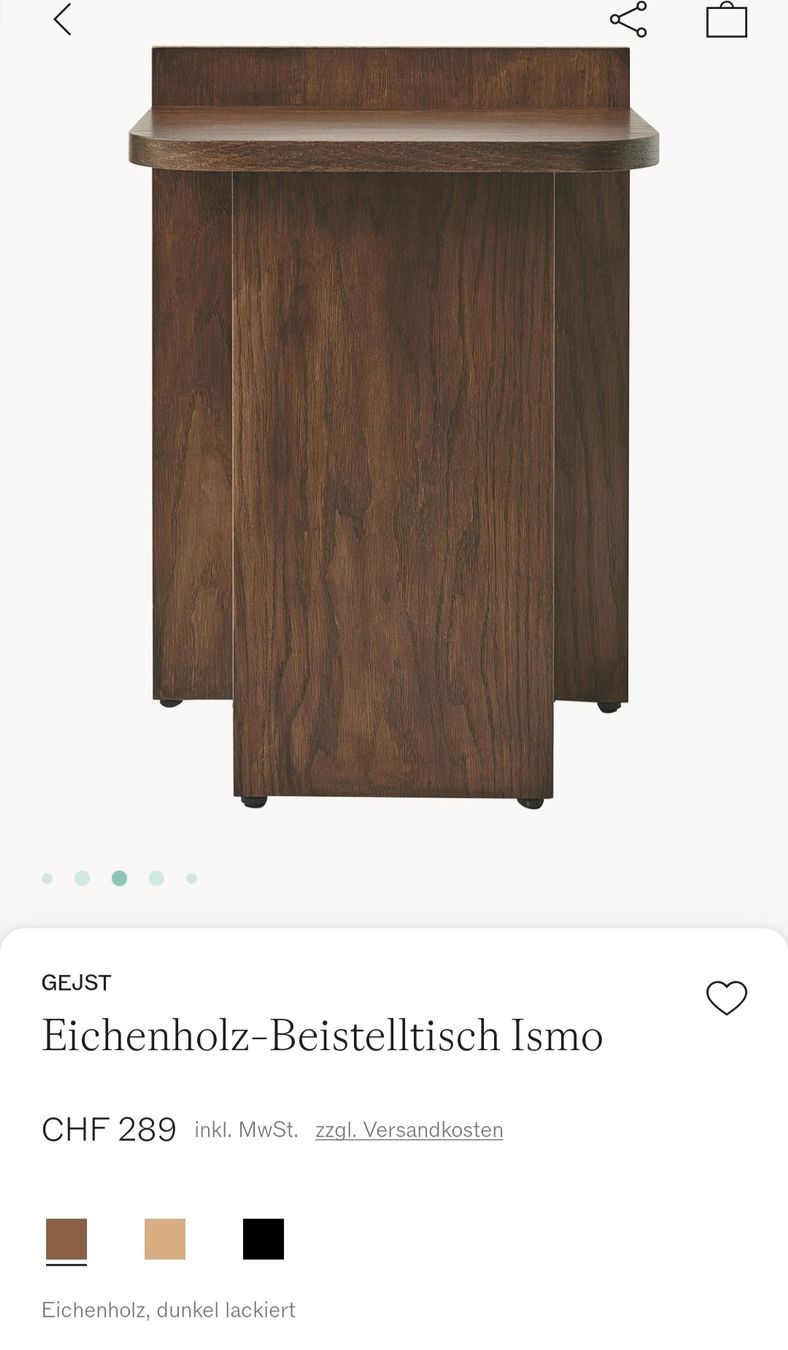Tavoli: Tisch dunkle Eiche Design GEJST – Nuovo (secondo la descrizione) da Gossau SG venduto da Ma_rija92 1