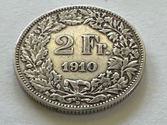 Tutti le monete: 2fr. 1910 – Usato da Erlach venduto da gubbe1 1