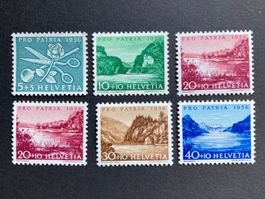 Pro Patria 1956 - komplette Serie ** (ZNr 76, 77, 78, 79,80)