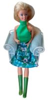 Barbie 1970er mit Stuhl und Accessoires