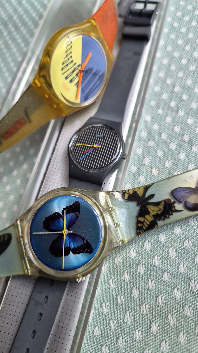 Swatch Uhren: 3 Swatch Vintage Uhren  – Gebraucht aus Kölliken von Upcycling-by-Mc-TAM 3