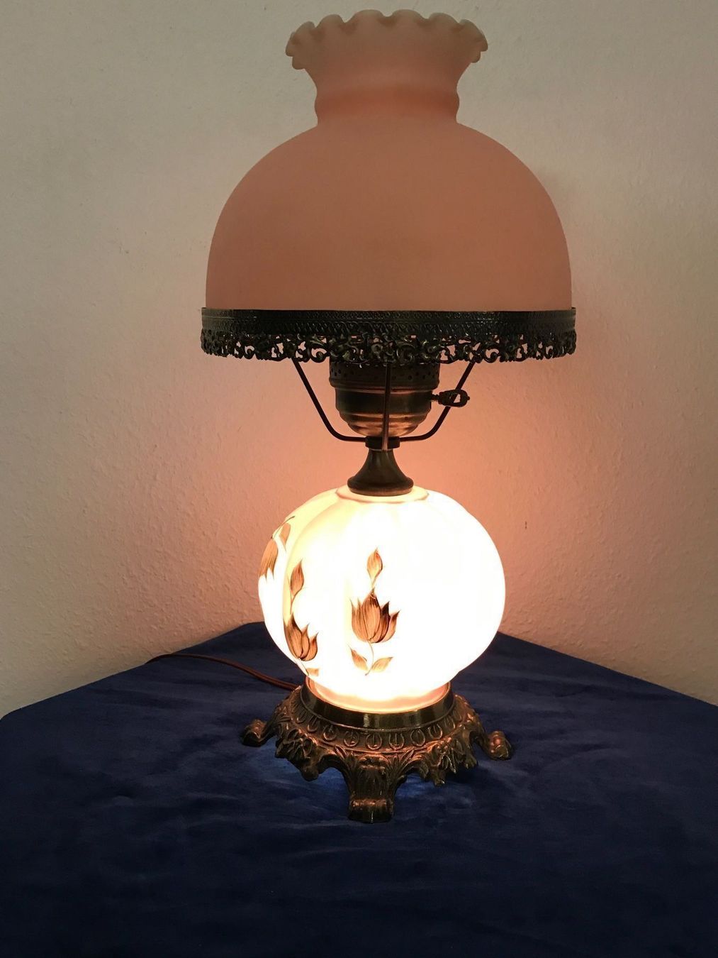 Lampade: Jugendstil  Opalin Tischlampe H.50cm – Usato da Zürich venduto da otomado 6