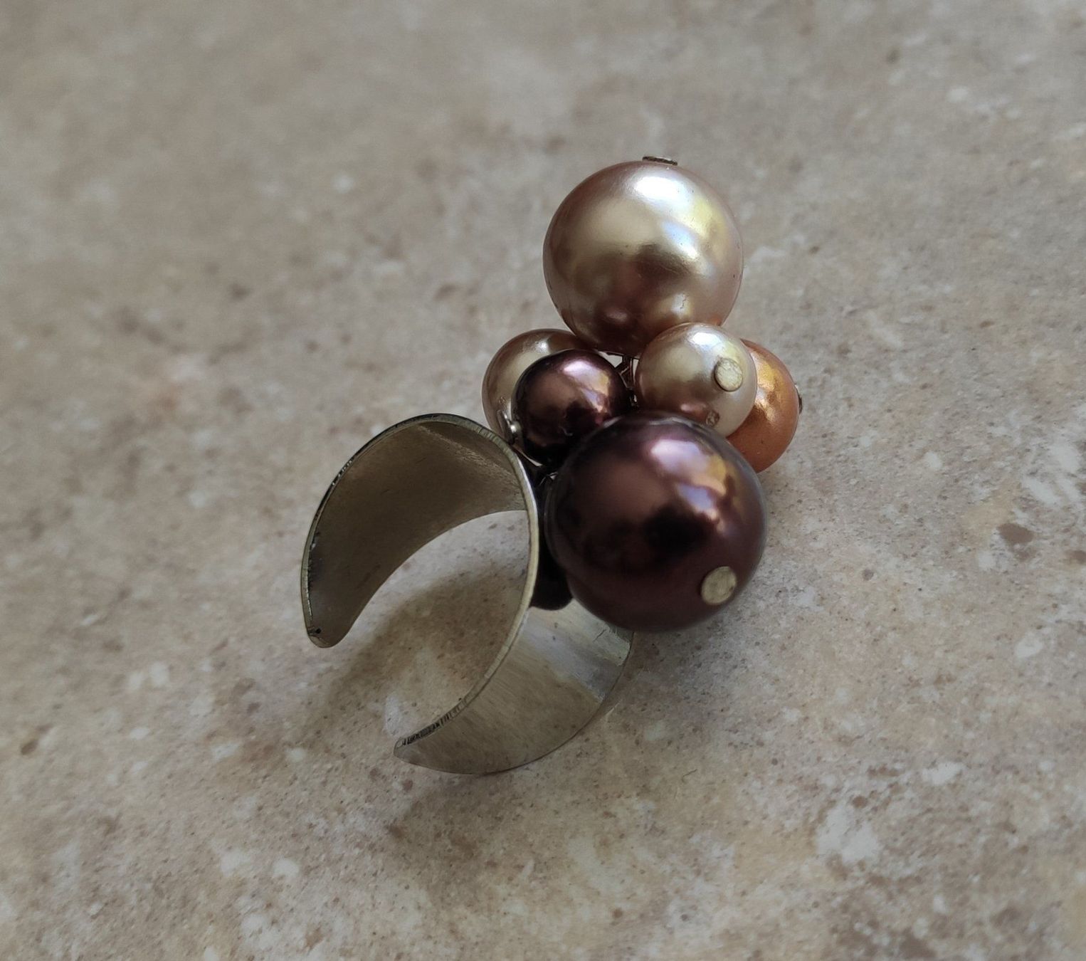 Anelli: Modeschmuck Ring mit Perlen – Nuovo (secondo la descrizione) da Miège venduto da gitarro68