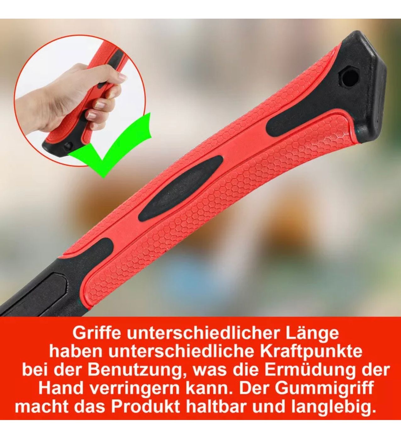 Tutti gli attrezzi: +4-er Set Gartenaxt 600, 800,1000 g – Nuovo e nell'imballaggio originale da Amriswil venduto da JaJa-Express 2