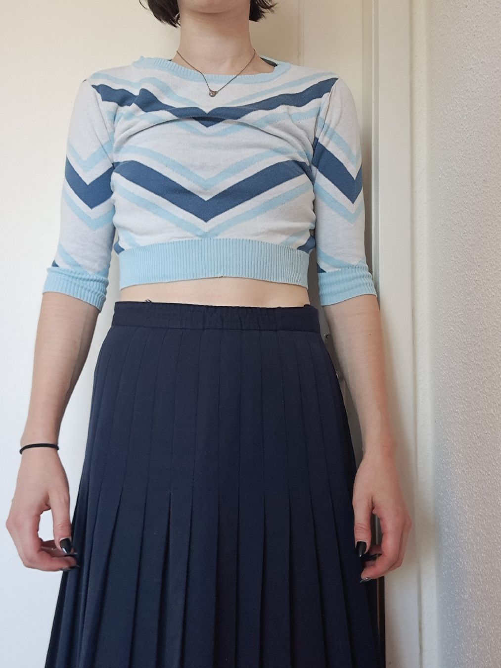 Tops: Rockabilly Sweater hellblau – Gebraucht aus Wädenswil von FrieBro 4