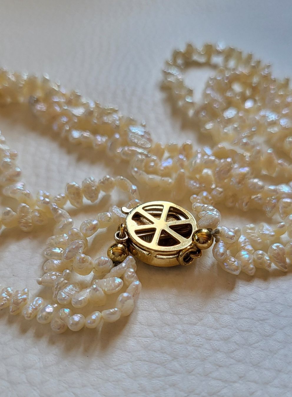 Catenine: Gold 750 Perlen Kette Mit Brillanten – Usato da Wald ZH venduto da Dasilver 9