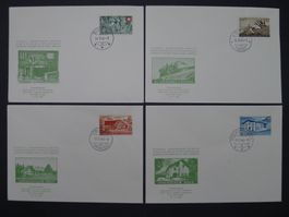 1946 Nr. B30+B33 Bundesfeierkomitee FDC mit Orts ET-Stempel