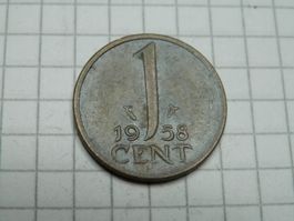 Niederlande 1 Cent, 1958