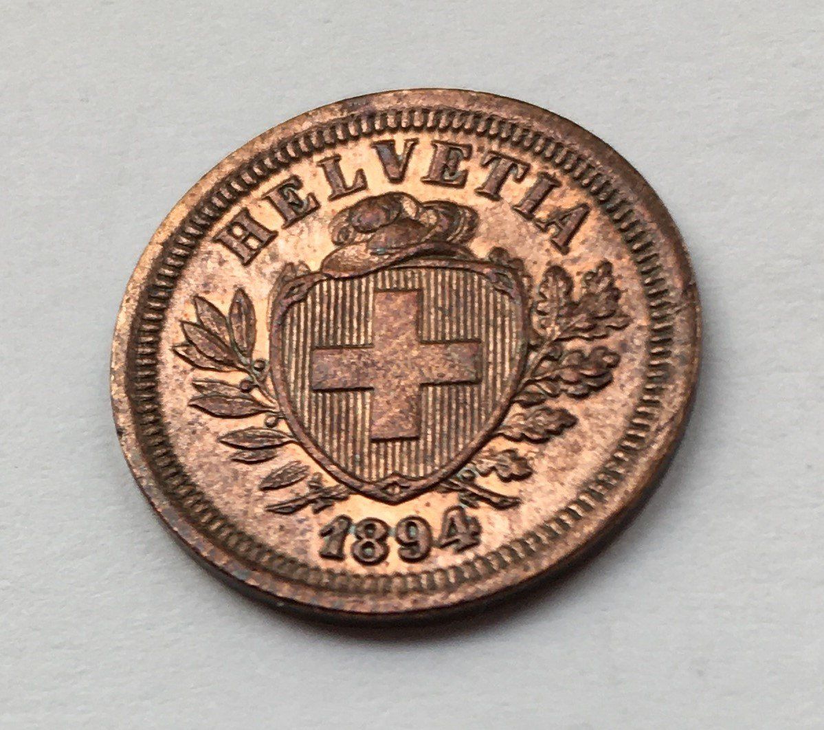 Tutti le monete: 1894 1 Rappen -unz – Usato da Kirchberg SG venduto da Zenhad69