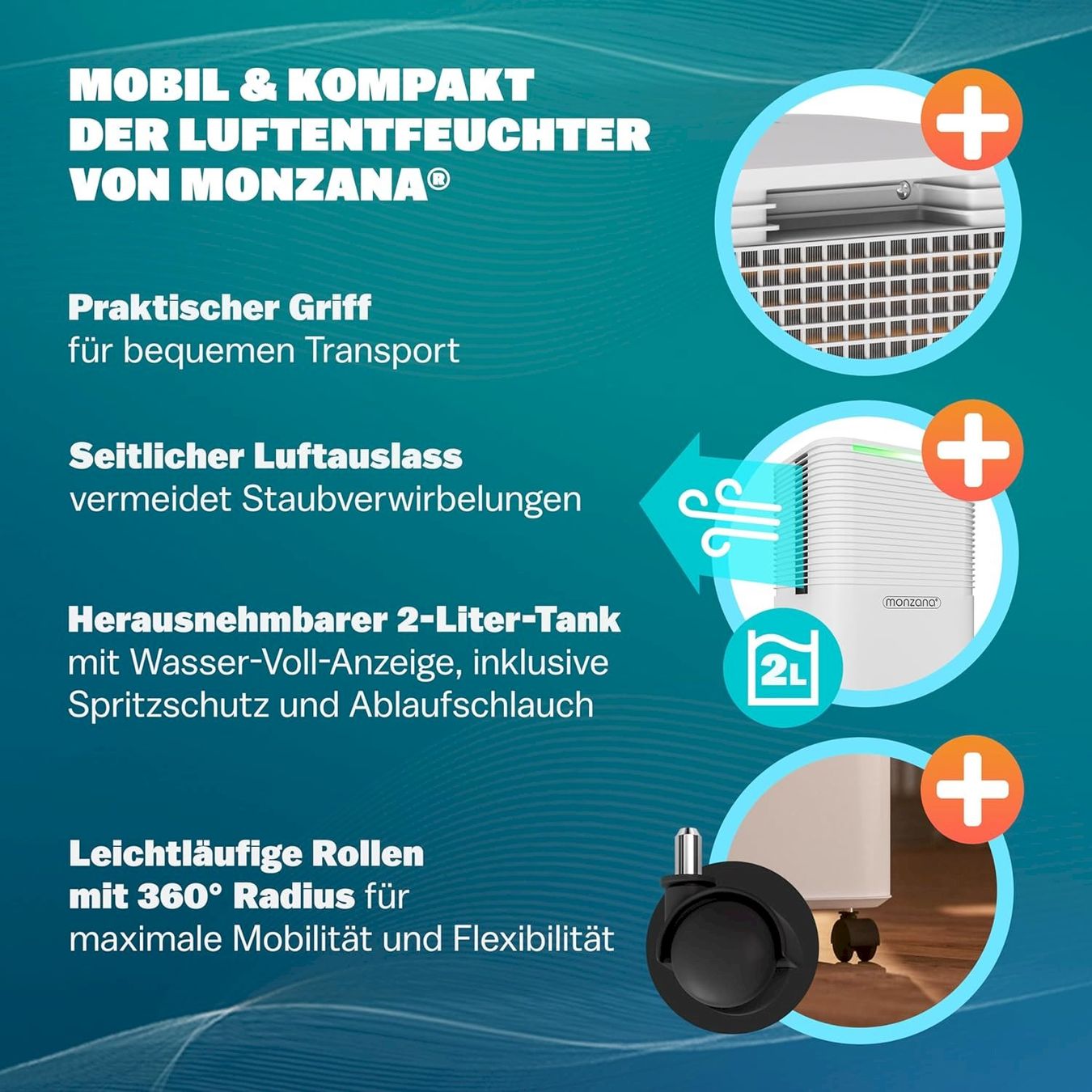 Luftentfeuchter: MONZANA Luftentfeuchter 12L – Neu und originalverpackt aus Bottighofen von zaap 6
