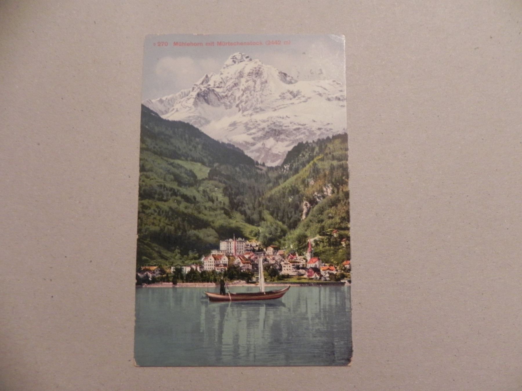 Ansichtskarten: Ansichtskarte Mühlehorn Glarus GL 1917 – Gebraucht aus Siebnen von krimsie