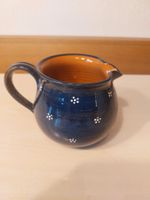 Vintage Keramik Krug, Vase blau