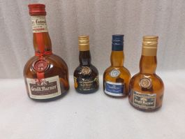 4x Petites bouteilles de liqueur Grand Marnier (vides) Frs 1