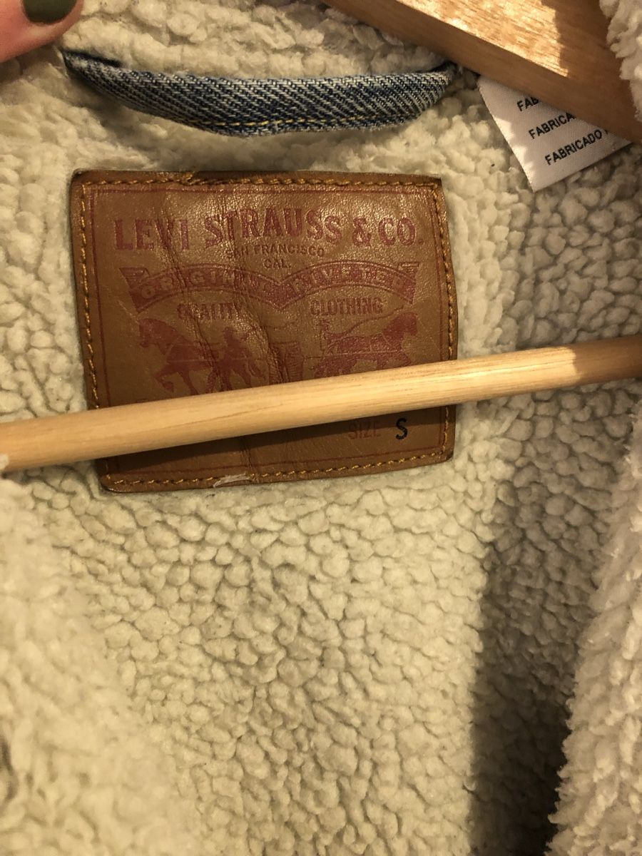 Levi's Giacche: Levi's Strauss Jeans Jacke mit Teddyfutter, Grösse S – Usato da Basel venduto da Kalleskaviar 2