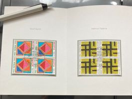 Schweiz 1991 Faltblatt Satz 4er-Block Pro Patria Kunst