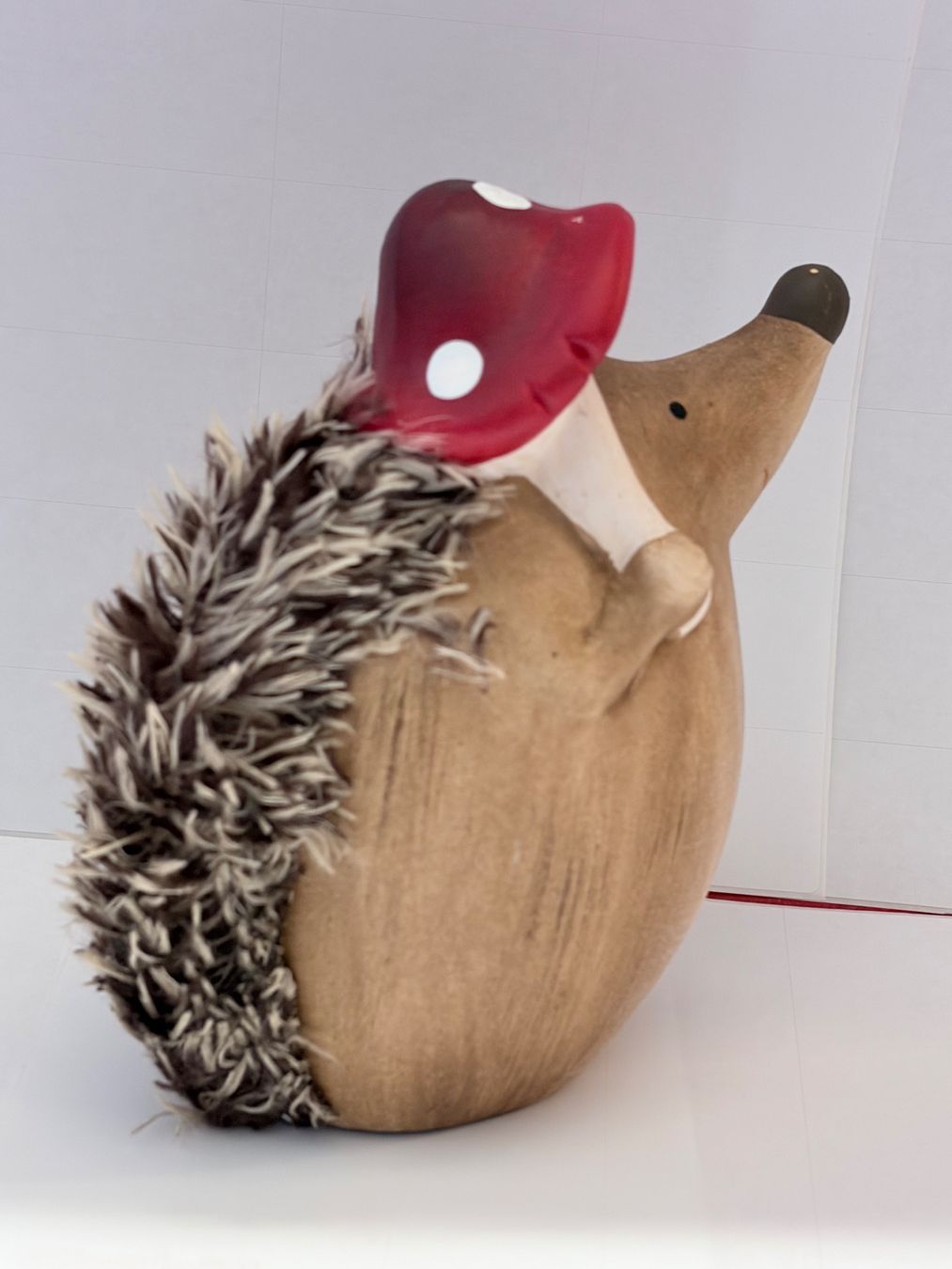 Statuette: Igel Figur mit Fliegenpilz  Keramik – Nuovo e nell'imballaggio originale da Zäziwil venduto da Emlea 3
