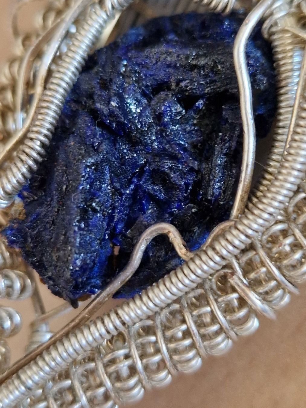 Ciondoli: Splendide pendentif AZURITE, artisanat lithothérapie – Nuovo (secondo la descrizione) da SAXON venduto da Mariposita1428 1
