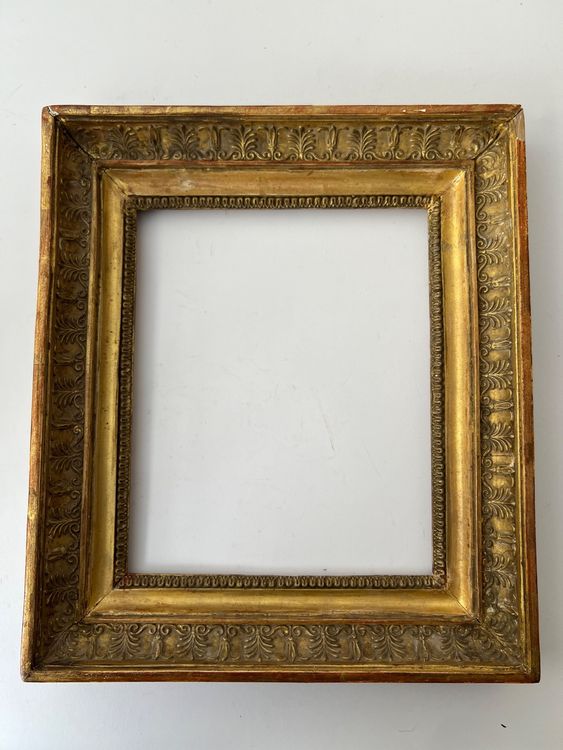 Antiker Bilderrahmen Mit Blumen-Schnitzerei – Vintage-Design, 10x15 Cm, Mit Staffelei & Wandhaken, Kupferbraun