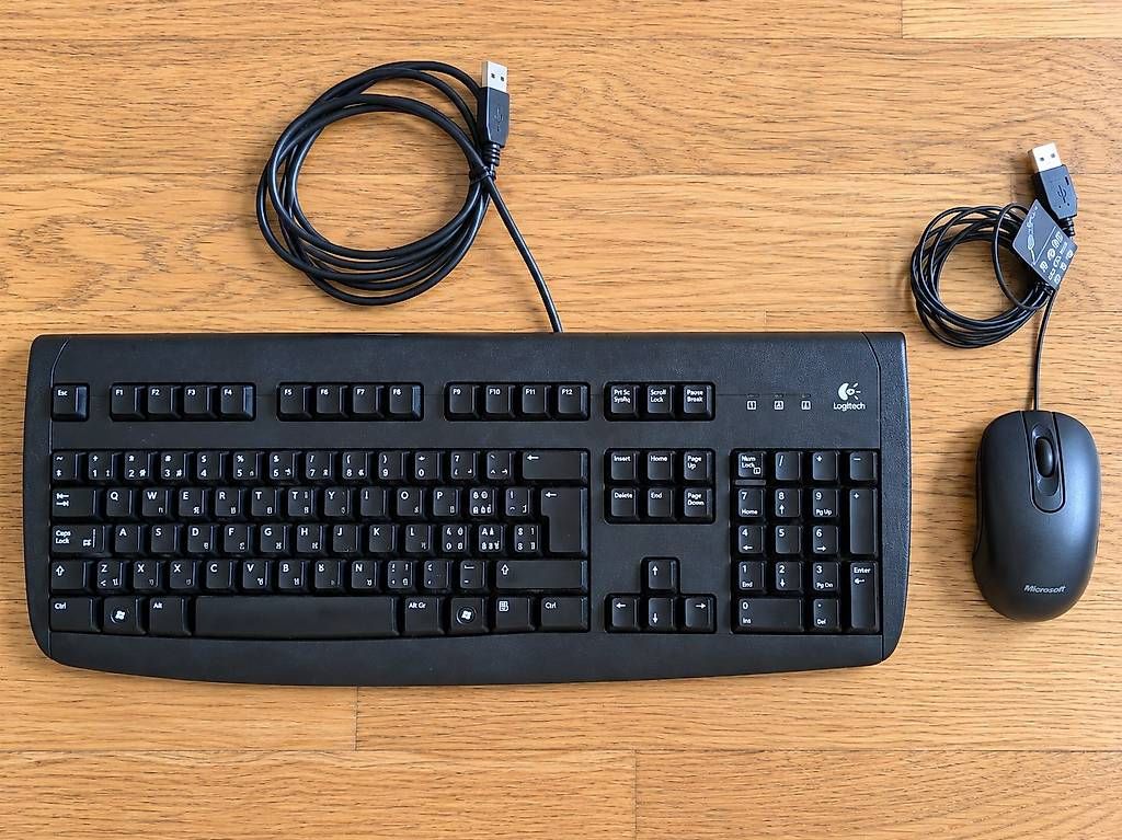 Tastaturen: Logitech Tastatur & Microsoft USB-Maus – Gebraucht aus Luzern von distract