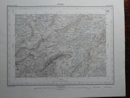 Speer Mattstock Siegfriedkarte 1933 1:25'000
