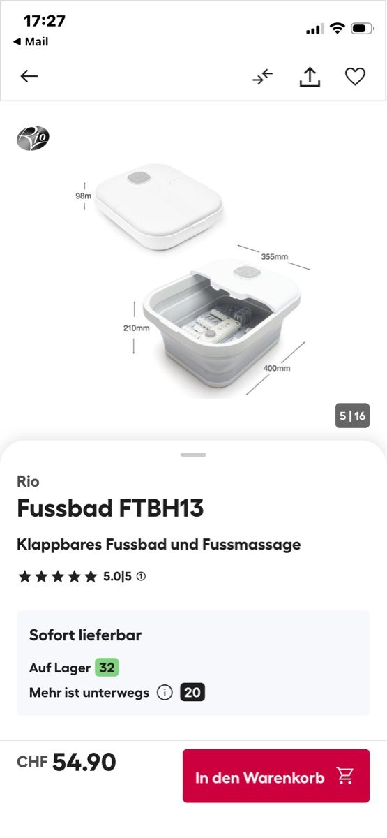 Pedicure: Fussbad – Usato da Egerkingen venduto da fabi051159 5