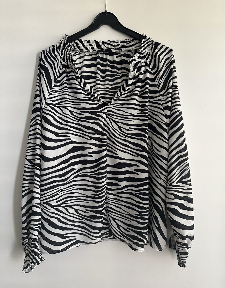 Monari Camicette: Monari Bluse Zebramuster Gr 40 – Nuovo (secondo la descrizione) da Hindelbank venduto da Surlie 6