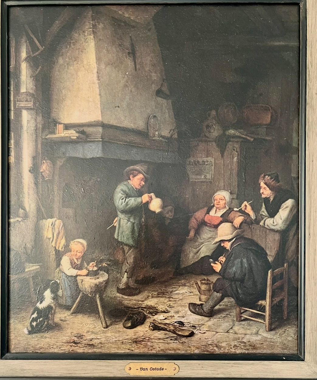 Dipinti: Adriaen Van Ostade "Scène d'intérieur" – Usato da Rutschwil venduto da joz_w5mj 1