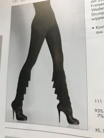 Wolford FINGE TIGHTS schwarz NEU