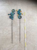 2 Garten Deco Stäbe Salamander