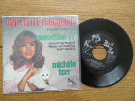 Michèle Torr - Eurovision 1977 Single Schallplatte Top!