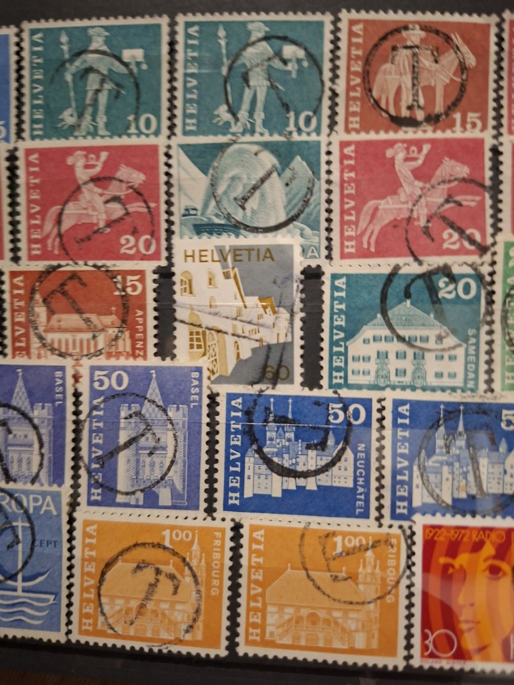 Tutti i francobolli: Lot mit schönen T - Stempel 36Stk  – Usato da Balgach venduto da SIMEON27 2