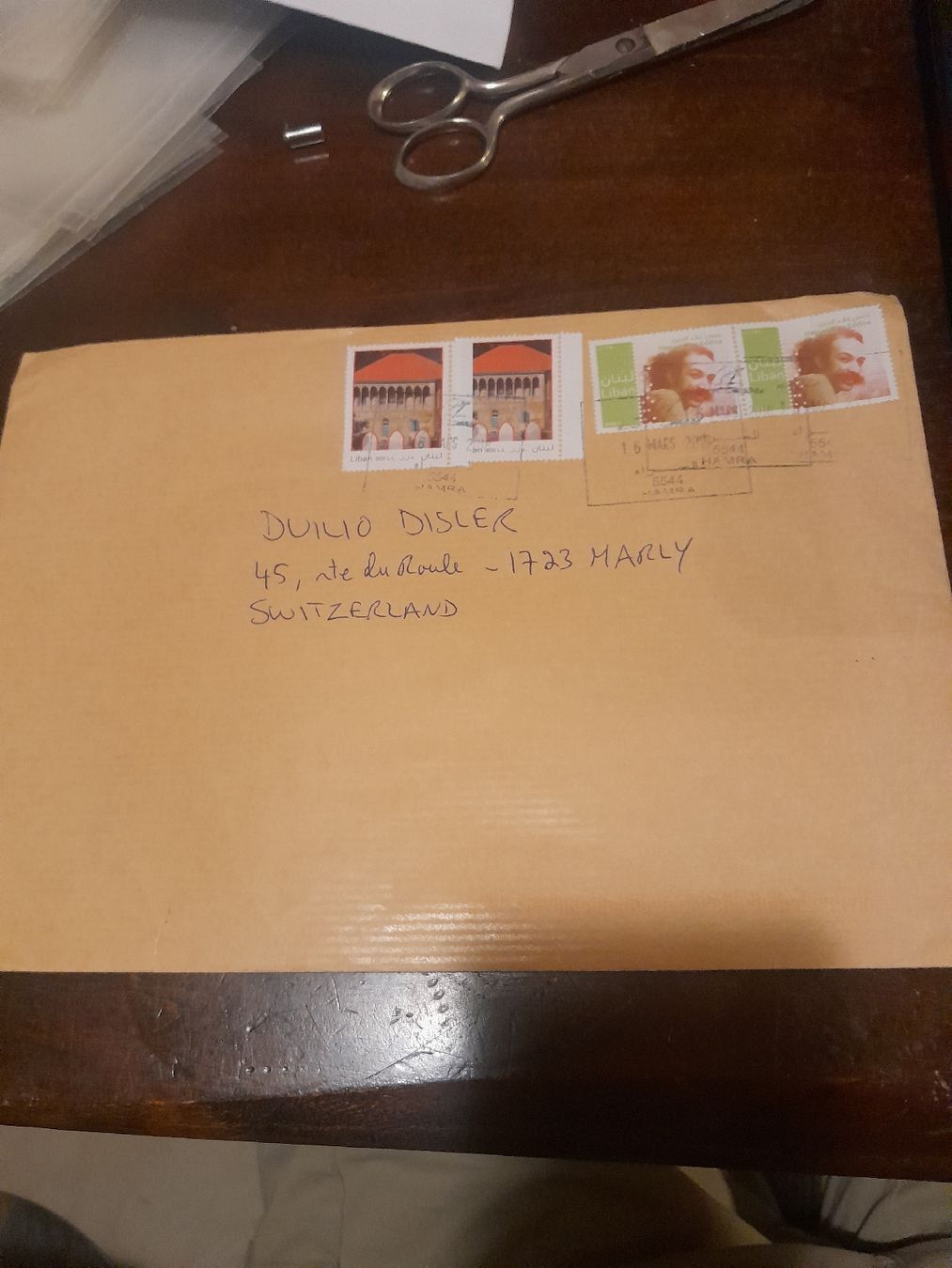 Tutti i francobolli: Lettre avec timbres Liban – Usato da Marly venduto da globetrotter1723
