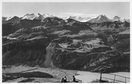 Brienzer Rothorn BE Panorama der Berner Alpen