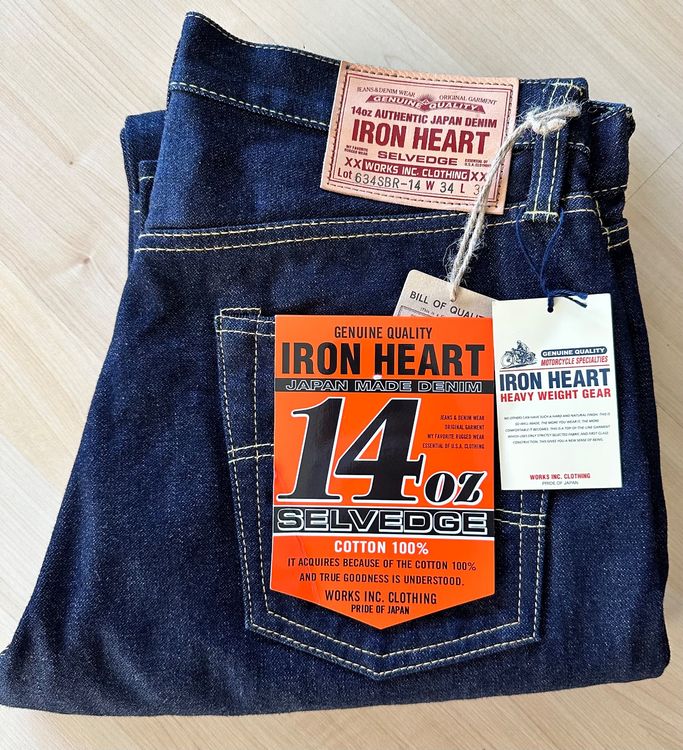 Iron Heart Jeans IH634SBR14 W34 Broken Twill Straight Kaufen