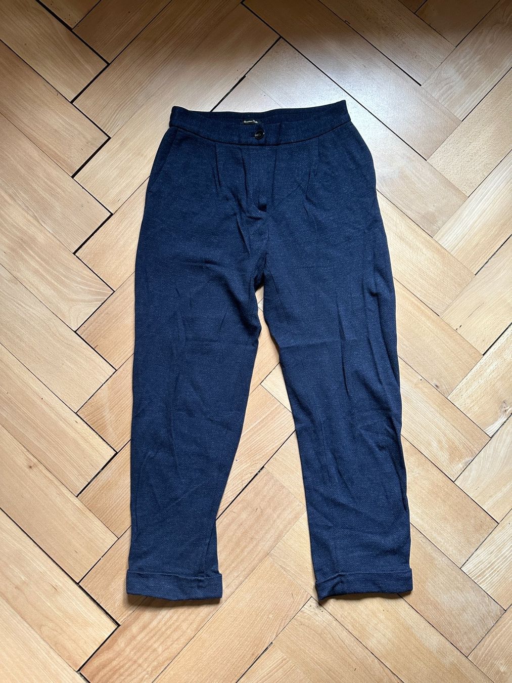 Massimo Dutti Hosen: MASSIMO DUTTI - Stoffhose dunkelblau gemustert 36 – Gebraucht aus Zürich von Diazaio