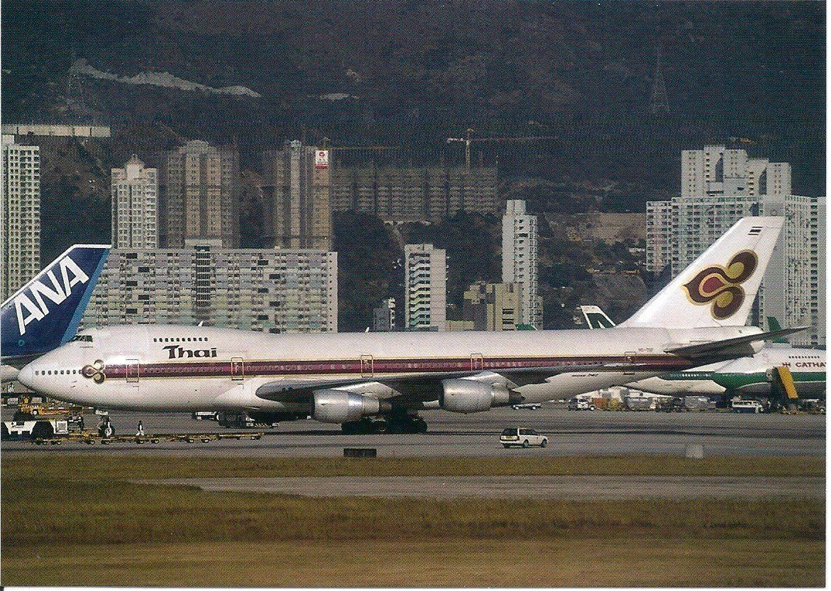 Cartes postales: Thai, B747-200, HS-TGF – Neuf avec emballage d'origine à Thun par Abigboss