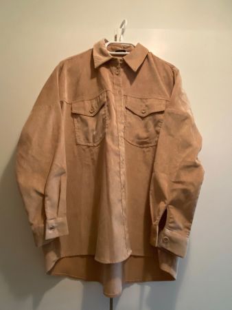STRADIVARIUS chemise beige côtelé - taille S - neuf