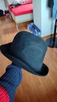 Schwarzer Hut Melone Filz guter Zustand