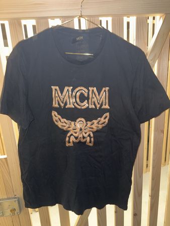 MCM T-Shirts Grösse L in schwarz 