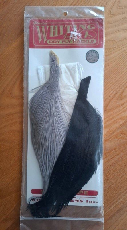 Esche: Fliegenbinden Whiting Dry Dly Hackle Bronce – Nuovo e nell'imballaggio originale da Allschwil venduto da Flupis
