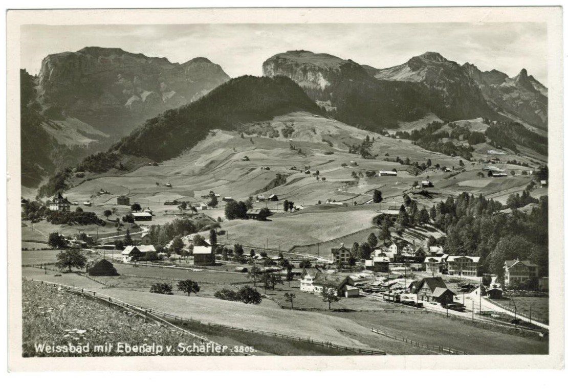 Cartoline postali: AK Weissbad 1937 – Usato da Zürich venduto da Tolima194