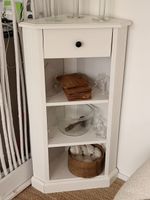 Eckgestell Landhausstil weiss