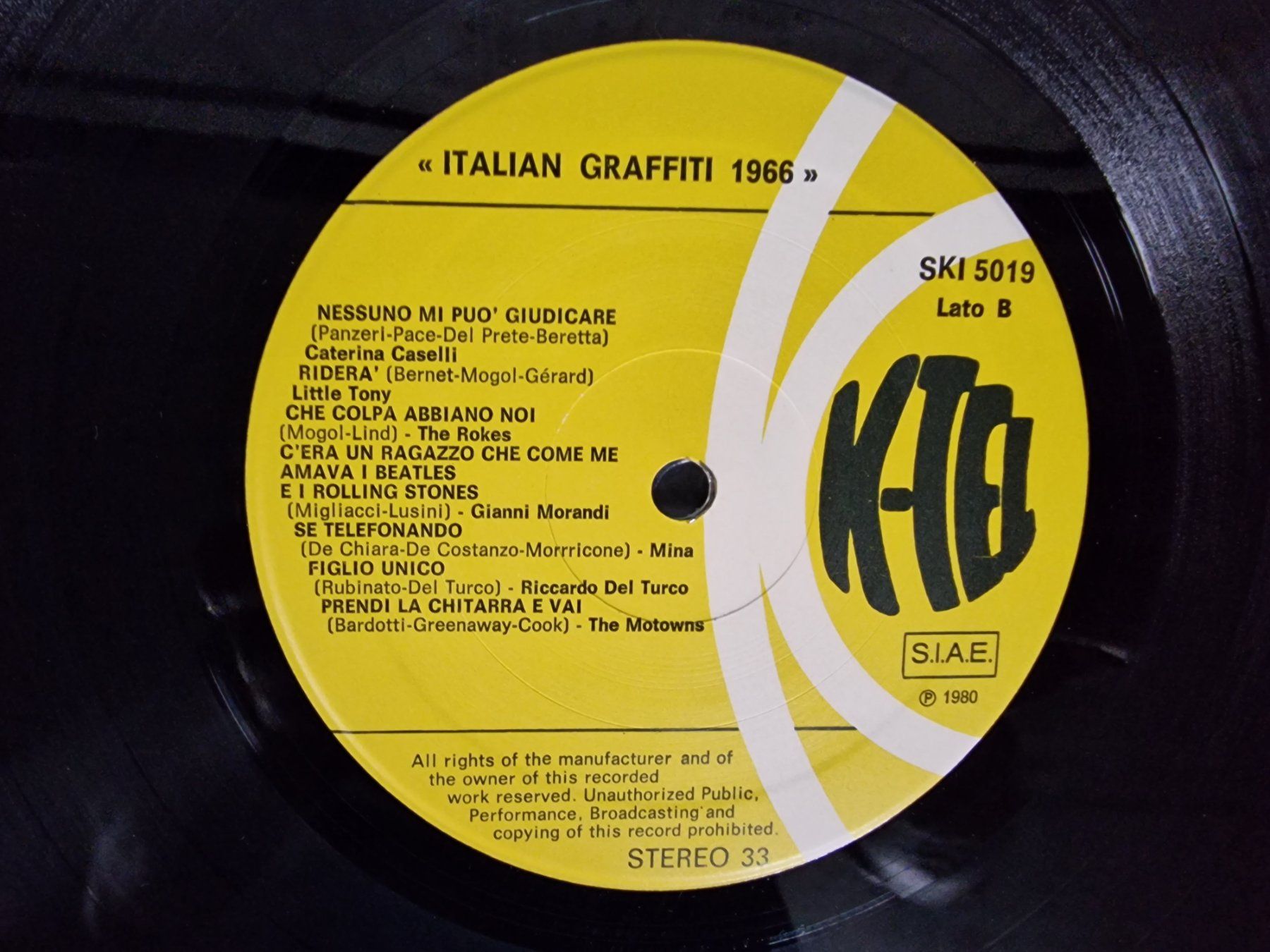 Vinyles: Various LP – Italian Graffiti 1966 – D'occasion à Root par atelier22 2