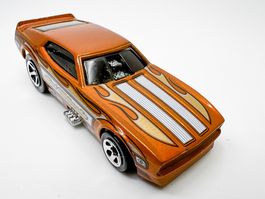 Ford Mustang  orange/braun Racing Car aufklappbar