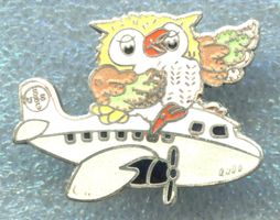 UBS  Eule  mit Flugzeug