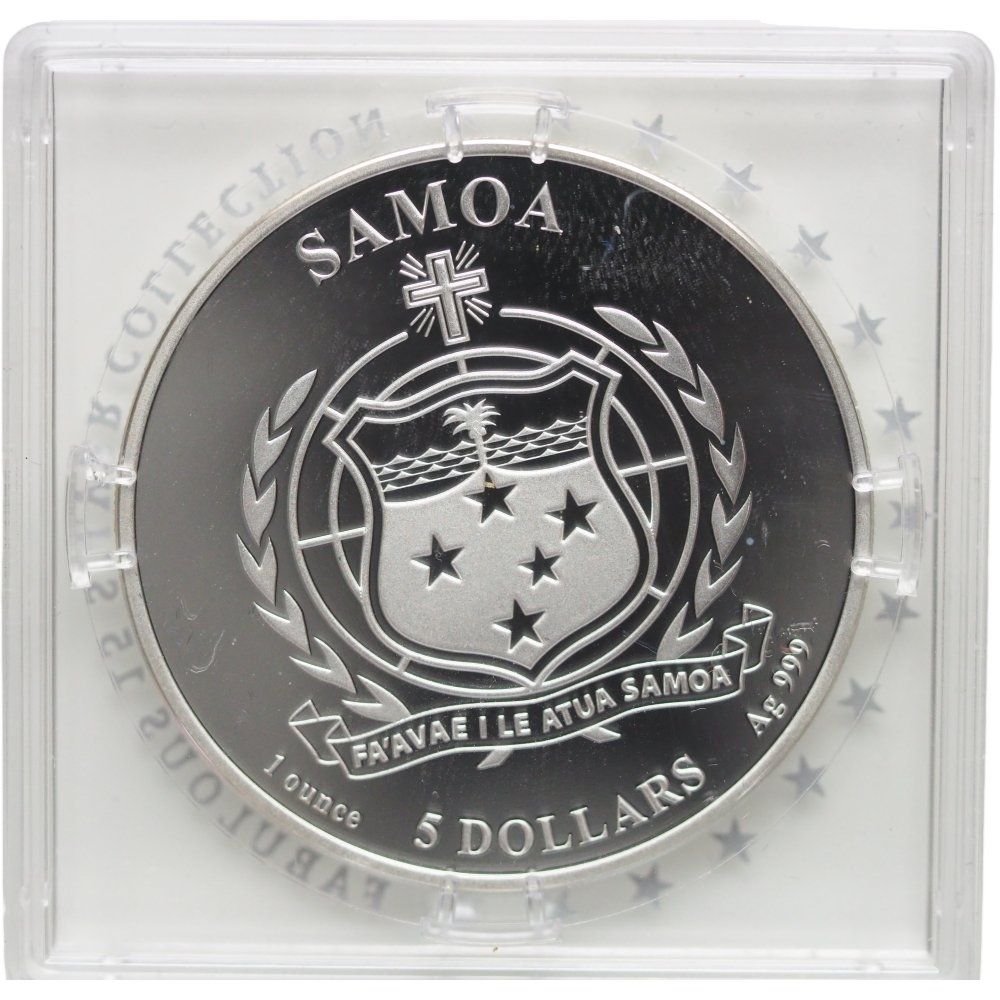 Tutti le monete: Samoa 5 Dollar 2024 Silver 1oz. Proof Stachelrochen – Nuovo (secondo la descrizione) da Liestal venduto da Goldbatzen 1